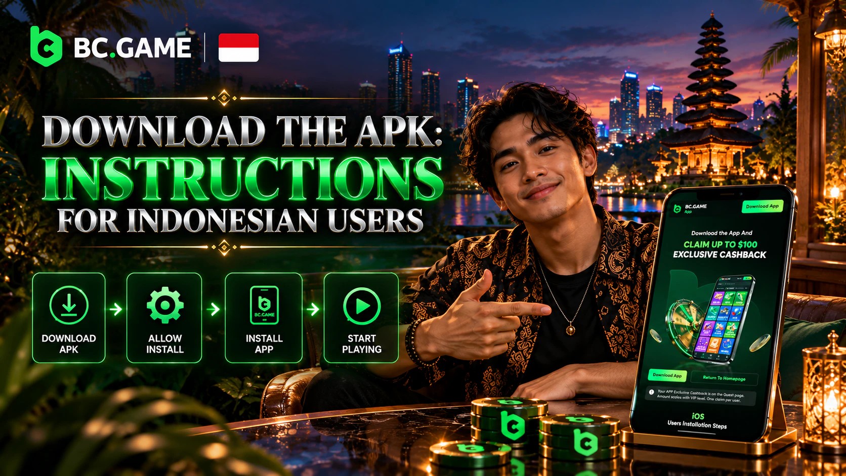 Detailed guide for users from Indonesia: how to download the BC Game APK file