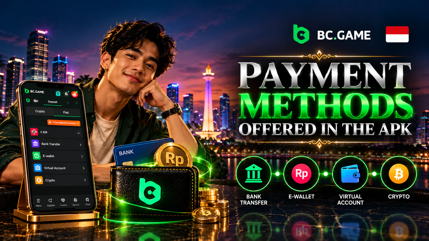 Payment methods offered in the APK user manual in Indonesian